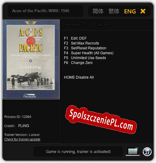 Treinador liberado para Aces of the Pacific WWII: 1946 [v1.0.9]