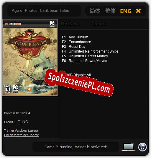 Treinador liberado para Age of Pirates: Caribbean Tales [v1.0.8]