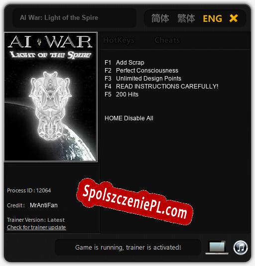 AI War: Light of the Spire: Cheats, Trainer +5 [MrAntiFan]