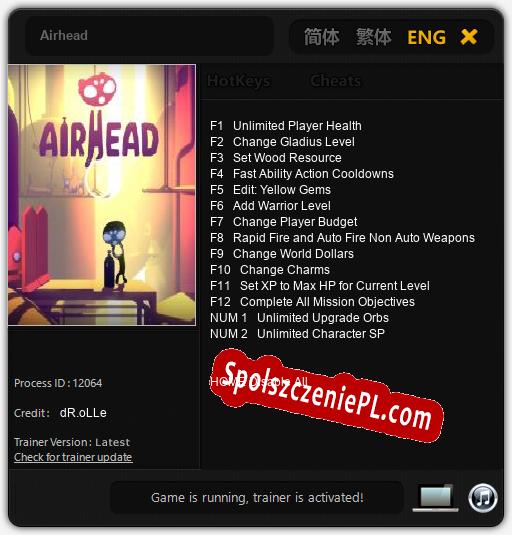 Airhead: Treinador (V1.0.68)