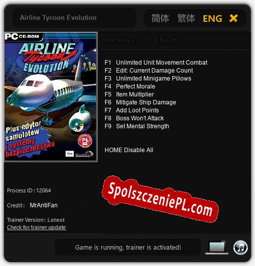 Airline Tycoon Evolution: Cheats, Trainer +9 [MrAntiFan]