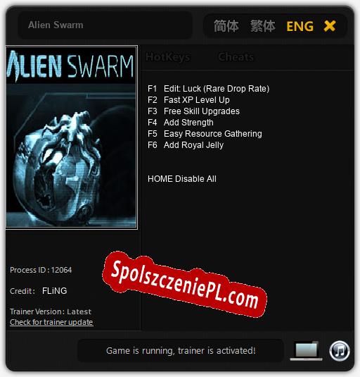 Alien Swarm: Trainer +6 [v1.7]