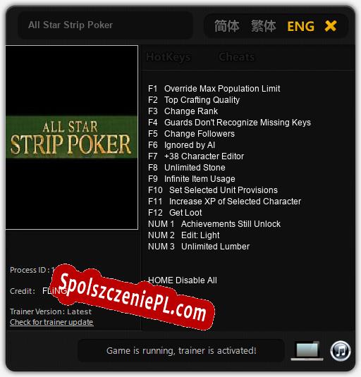 All Star Strip Poker: Treinador (V1.0.22)