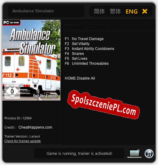 Treinador liberado para Ambulance Simulator [v1.0.7]