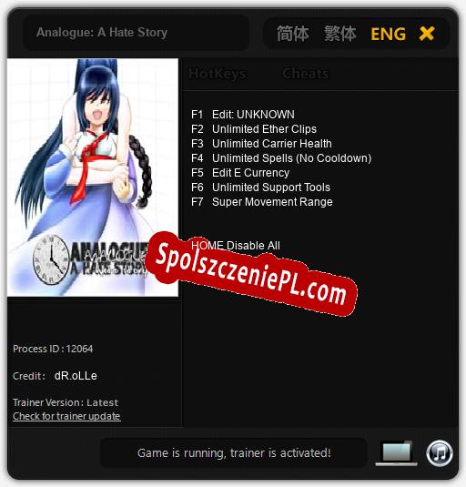 Analogue: A Hate Story: Trainer +7 [v1.5]