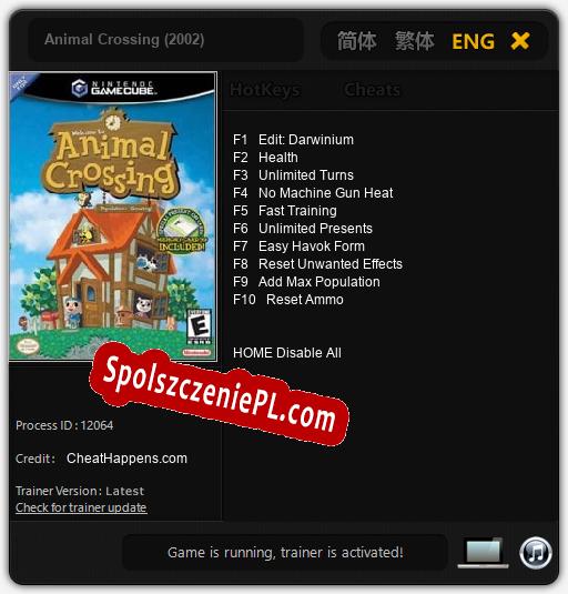 Animal Crossing (2002): Treinador (V1.0.44)