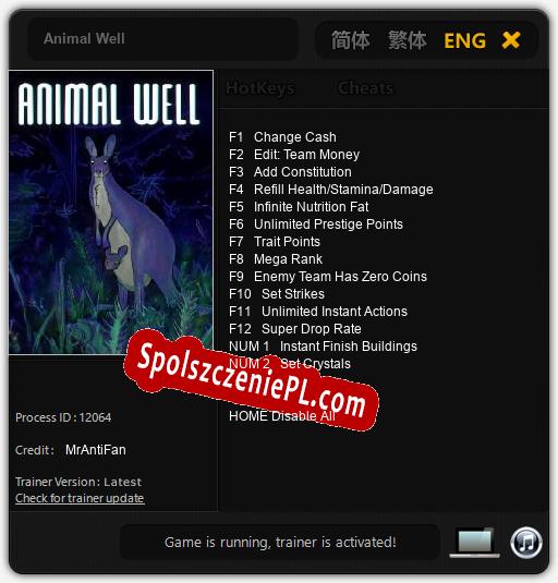 Animal Well: Treinador (V1.0.80)