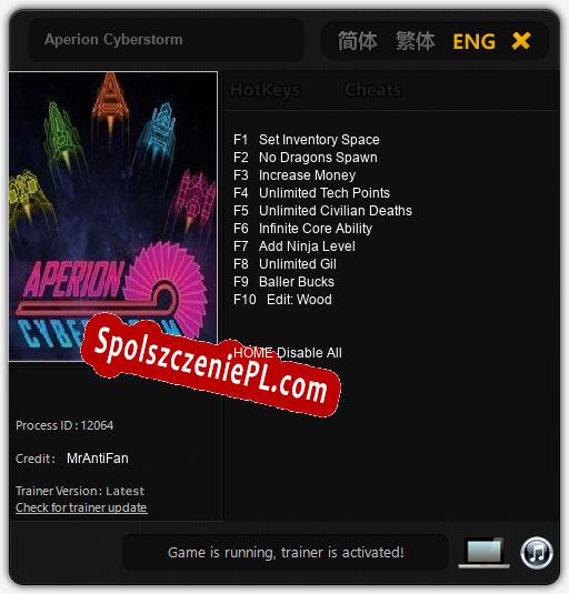 Aperion Cyberstorm: Cheats, Trainer +10 [MrAntiFan]