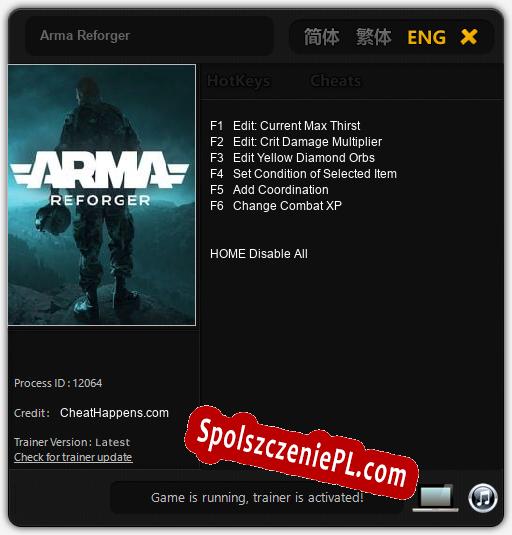 Arma Reforger: Cheats, Trainer +6 [CheatHappens.com]