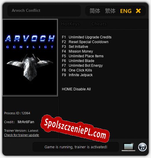 Arvoch Conflict: Treinador (V1.0.98)