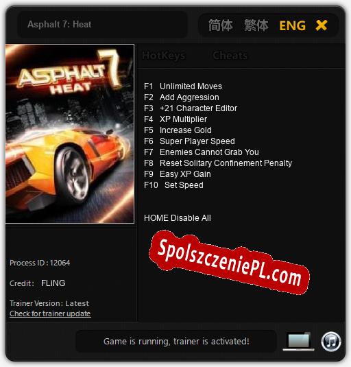 Asphalt 7: Heat: Cheats, Trainer +10 [FLiNG]