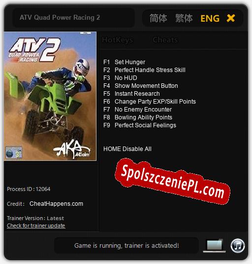 ATV Quad Power Racing 2: Cheats, Trainer +9 [CheatHappens.com]