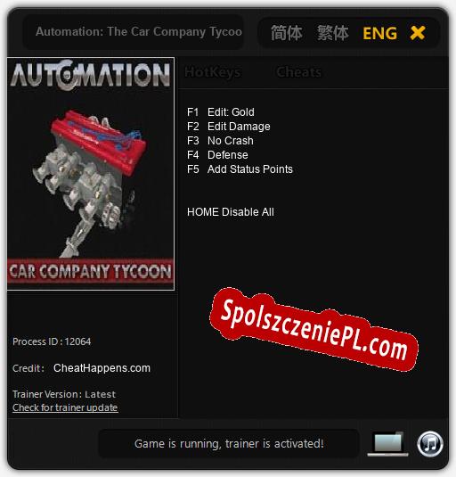 Automation: The Car Company Tycoon Game: Cheats, Trainer +5 [CheatHappens.com]