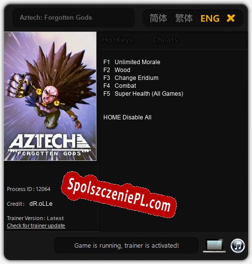 Aztech: Forgotten Gods: Cheats, Trainer +5 [dR.oLLe]