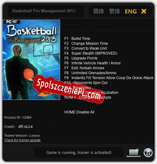 Basketball Pro Management 2013: Treinador (V1.0.74)