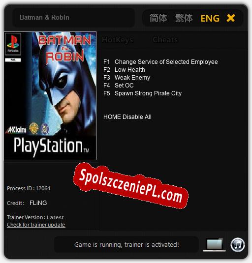 Batman & Robin: Cheats, Trainer +5 [FLiNG]