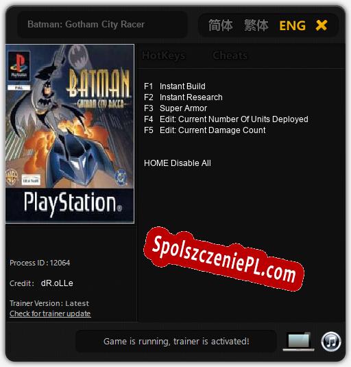 Batman: Gotham City Racer: Cheats, Trainer +5 [dR.oLLe]