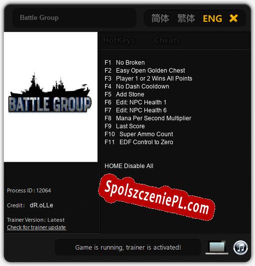 Battle Group: Trainer +11 [v1.9]