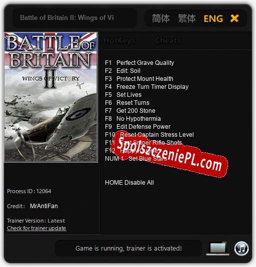 Battle of Britain II: Wings of Victory: Cheats, Trainer +13 [MrAntiFan]