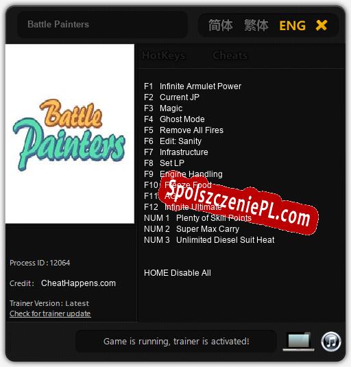 Treinador liberado para Battle Painters [v1.0.2]