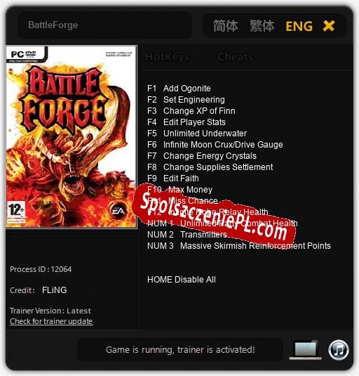 BattleForge: Cheats, Trainer +15 [FLiNG]