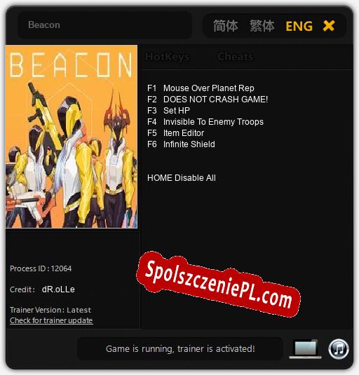 Beacon: Cheats, Trainer +6 [dR.oLLe]