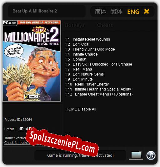 Beat Up A Millionaire 2: Treinador (V1.0.60)