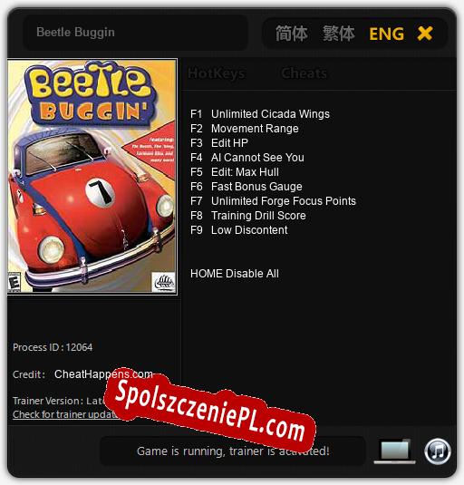 Beetle Buggin: Cheats, Trainer +9 [CheatHappens.com]