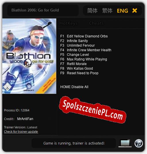 Biathlon 2006: Go for Gold: Trainer +9 [v1.9]