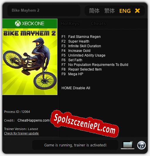 Bike Mayhem 2: Cheats, Trainer +9 [CheatHappens.com]