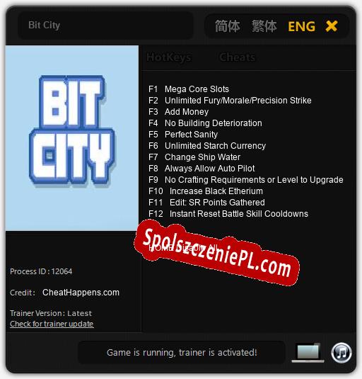 Bit City: Trainer +12 [v1.5]