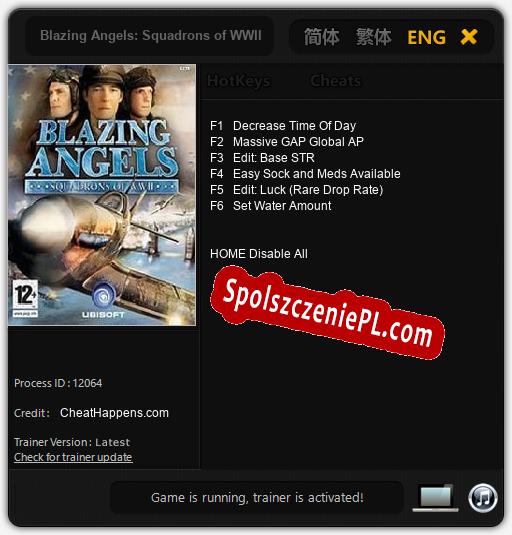 Blazing Angels: Squadrons of WWII: Trainer +6 [v1.5]