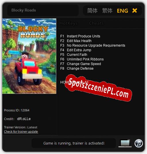 Treinador liberado para Blocky Roads [v1.0.5]