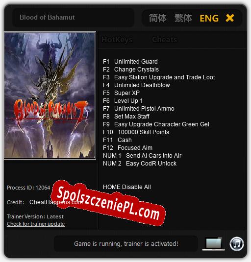 Blood of Bahamut: Cheats, Trainer +14 [CheatHappens.com]