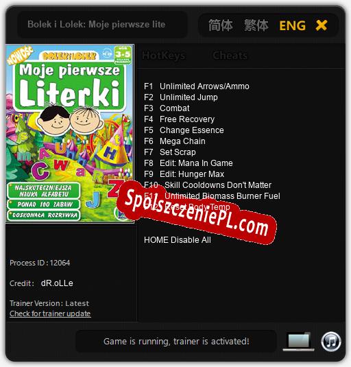 Treinador liberado para Bolek i Lolek: Moje pierwsze literki [v1.0.3]