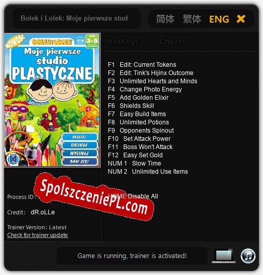 Treinador liberado para Bolek i Lolek: Moje pierwsze studio plastyczne [v1.0.3]