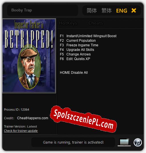 Booby Trap: Cheats, Trainer +6 [CheatHappens.com]