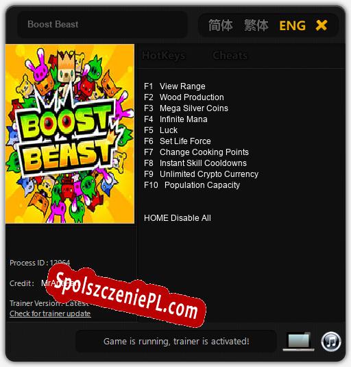 Boost Beast: Cheats, Trainer +10 [MrAntiFan]