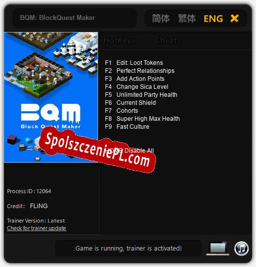 BQM: BlockQuest Maker: Cheats, Trainer +9 [FLiNG]