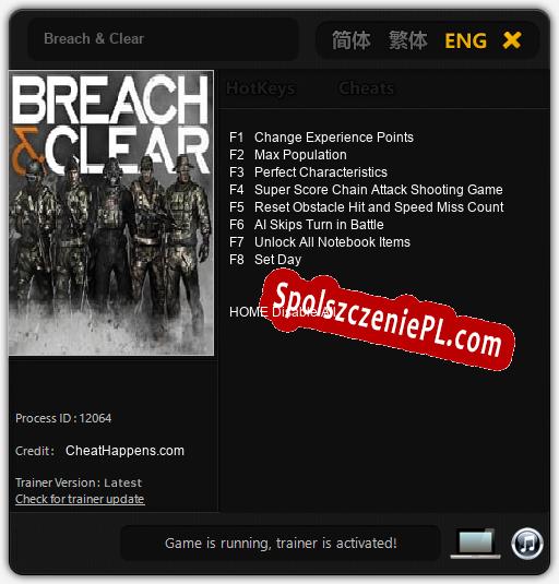 Breach & Clear: Treinador (V1.0.2)