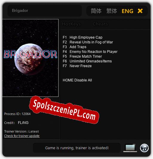 Brigador: Trainer +7 [v1.4]