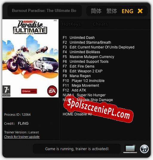 Burnout Paradise: The Ultimate Box: Treinador (V1.0.52)