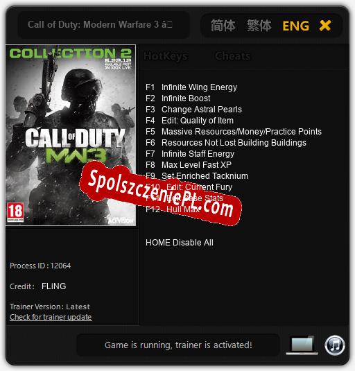 Call of Duty: Modern Warfare 3 – Collection 2: Treinador (V1.0.83)