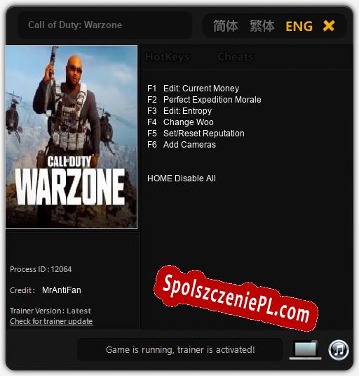 Call of Duty: Warzone: Trainer +6 [v1.3]