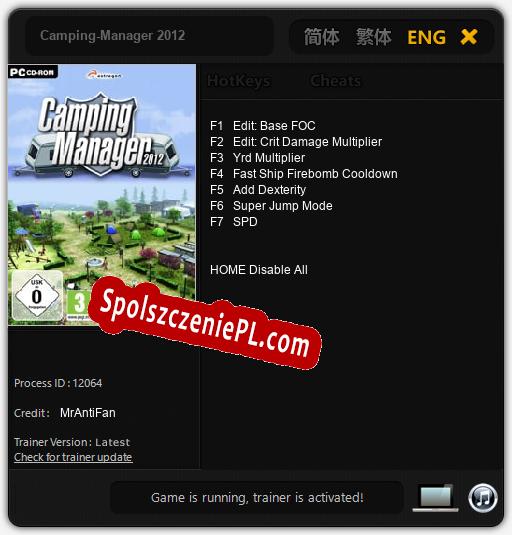 Camping-Manager 2012: Cheats, Trainer +7 [MrAntiFan]