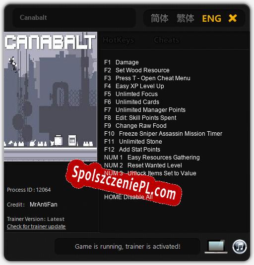 Canabalt: Trainer +15 [v1.5]