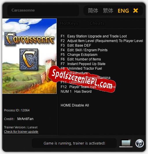 Carcassonne: Cheats, Trainer +13 [MrAntiFan]