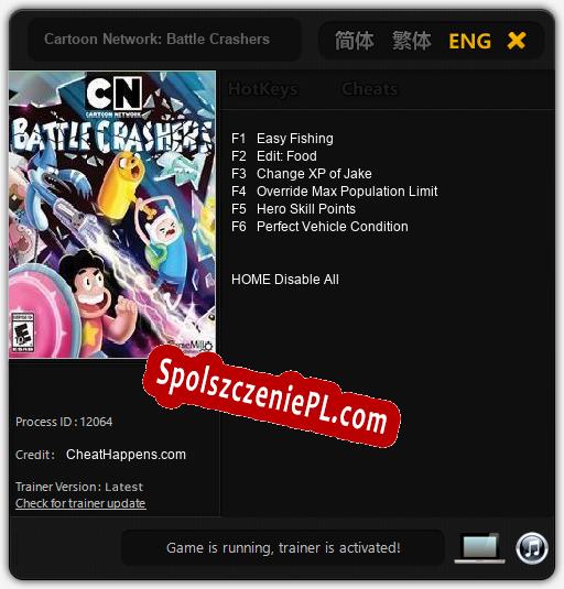 Treinador liberado para Cartoon Network: Battle Crashers [v1.0.7]