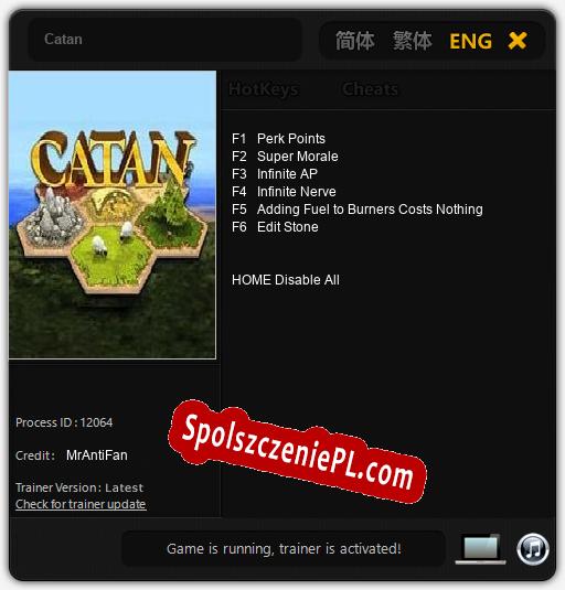 Catan: Cheats, Trainer +6 [MrAntiFan]