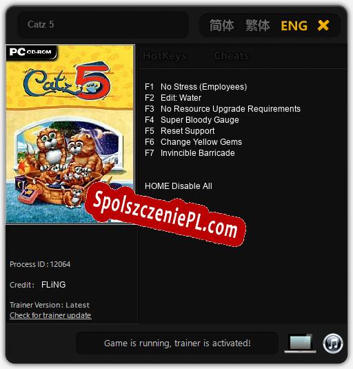 Catz 5: Trainer +7 [v1.9]